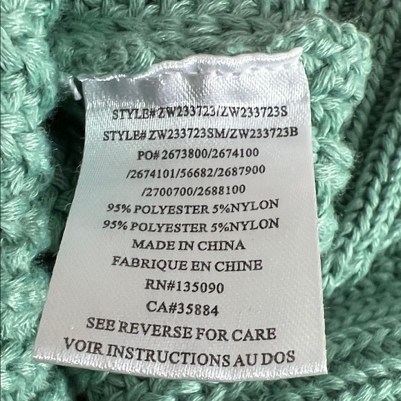 Z Supply Teal Knit Crop Top Size L - Picture 13 of 15